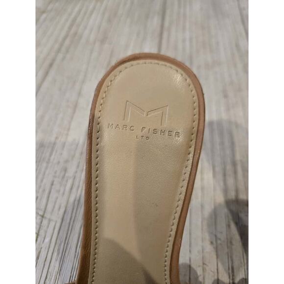 Marc Fisher Women's Draya Braided Heeled Sandals Brown Size 8M - Picture 3 of 6